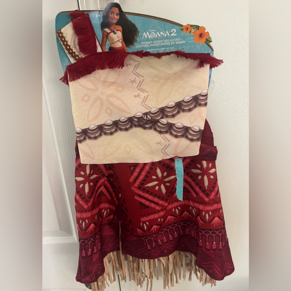 Moana  Costume size 4-6